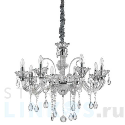 Купить с доставкой Подвесная люстра Ideal Lux Colossal SP8 Trasparente 114187 в Туле