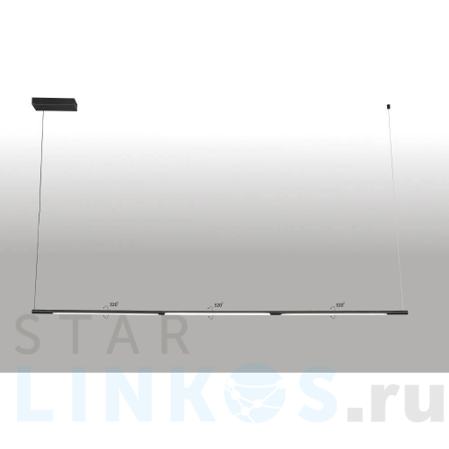 Купить с доставкой Подвесной светодиодный светильник Crystal Lux Largo SP33W L1770 Black в Туле