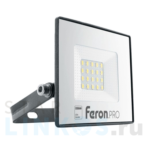 Купить с доставкой Светодиодный прожектор Feron LL-1000 20W 6400K 41538 в Туле