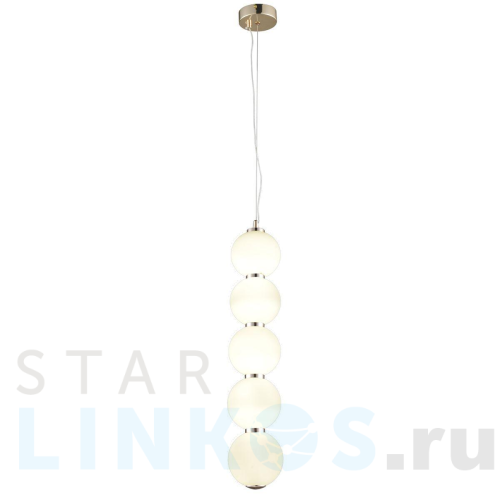 Купить с доставкой Подвесной светодиодный светильник Natali Kovaltseva Loft Led Lamps 81100/5C Gold White в Туле