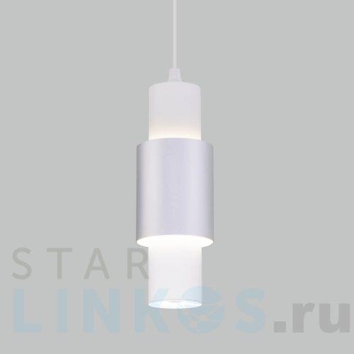 Купить с доставкой Подвесной светодиодный светильник Eurosvet Bento 50204/1 белый/матовое серебро в Туле