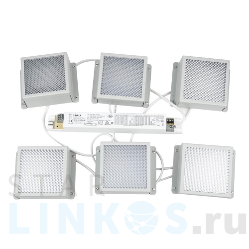 Купить с доставкой Встраиваемый светодиодный светильник Uniel ULP-0808 42W/4000К IP40 Grilyato White KIT06 (6 шт.) UL-00011060 в Туле