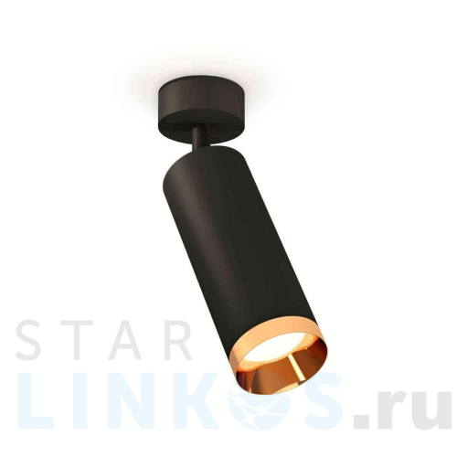Купить с доставкой Комплект накладного светильника Ambrella light Techno Spot XM6343005 SBK/PYG черный песок/золото желтое полированное (A2210, C6343, N6134) в Туле