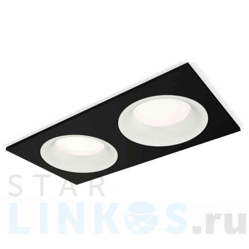 Купить с доставкой Комплект встраиваемого светильника Ambrella light Techno Spot XC7636001 SBK/SWH черный песок/белый песок (C7636, N7010) в Туле