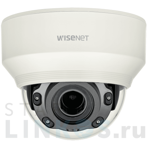 Купить с доставкой Купольная IP-камера Wisenet XND-L6080RV с ИК-подсветкой и моторизованным объективом в Туле