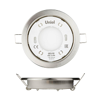 Купить Встраиваемый светильник Uniel GX53/H2 Nickel 10 Prom UL-00005054 в Туле
