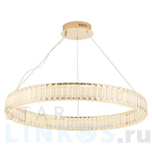 Купить с доставкой Подвесной светодиодный светильник Crystal Lux Musika SP70W Led Gold в Туле