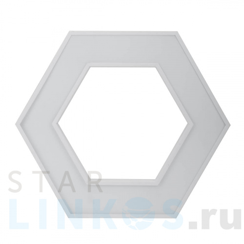 Купить с доставкой Подвесной светодиодный cветильник Geometria ЭРА Hexagon SPO-124-W-40K-051 51Вт 4000К белый Б0050556 в Туле фото 4