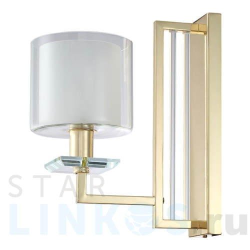 Купить с доставкой Бра Crystal Lux Nicolas AP1 Gold/White в Туле