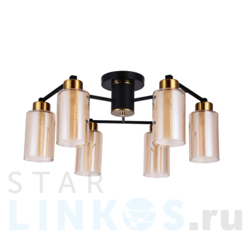 Купить с доставкой Потолочная люстра Arte Lamp Leo A7027PL-6BK в Туле