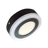 Купить Настенно-потолочный светодиодный светильник Elvan NLS-500R-12/4-WW/NH-Bk в Туле