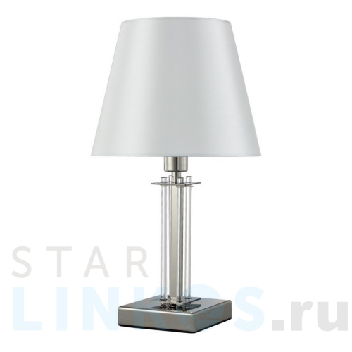 Купить с доставкой Настольная лампа Crystal Lux Nicolas LG1 Nickel/White в Туле