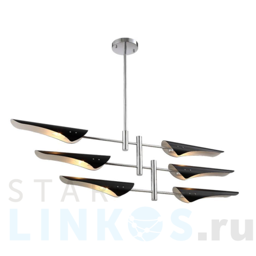 Купить с доставкой Подвесная люстра Crystal Lux Rafael SP6 Chrome в Туле