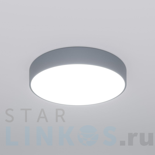 Купить с доставкой Потолочный светодиодный светильник Eurosvet Entire 90319/1 серый в Туле