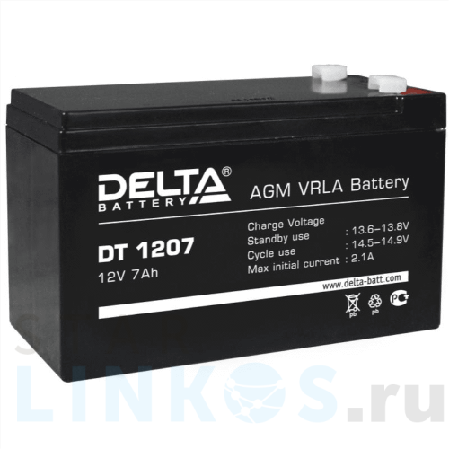 Купить с доставкой Аккумулятор Delta DT 1207 в Туле