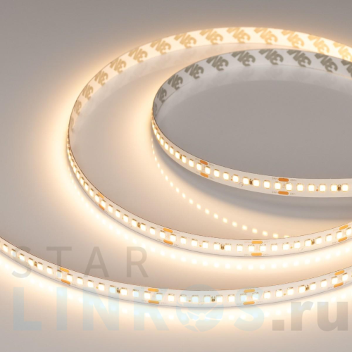 Купить с доставкой Светодиодная лента Arlight 17,6W/m 192LED/m 2835SMD теплый белый 5M RT-A192-10mm 24V Warm2700 038776 в Туле