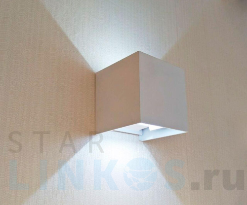 Купить с доставкой Уличный настенный светодиодный светильник Kink Light Куб 08585,01(4000K) в Туле