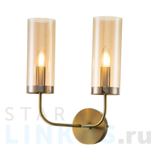 Купить с доставкой Бра Indigo Balletto 13014/2W Brass V000256 в Туле