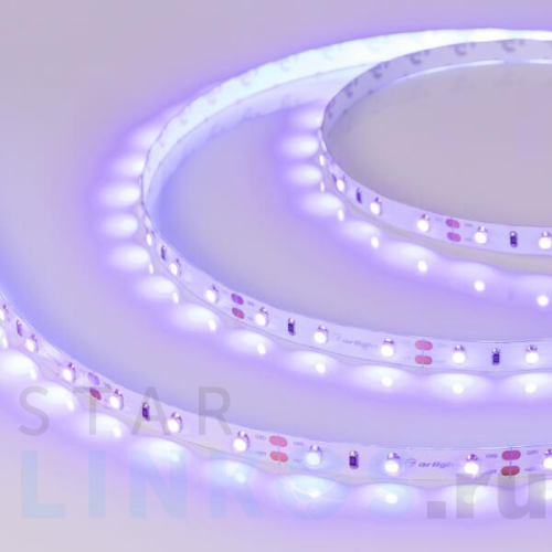 Купить с доставкой Светодиодная лента Arlight 4,8W/m 60LED/m 2835SMD ультрафиолет 5M 012813(2) в Туле