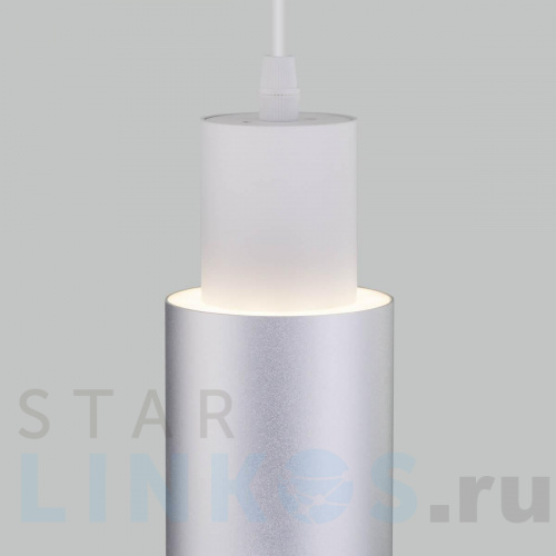 Купить с доставкой Подвесной светодиодный светильник Eurosvet Bento 50204/1 белый/матовое серебро в Туле фото 4