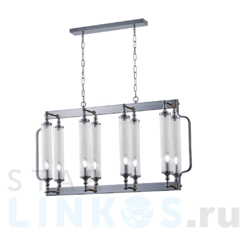 Купить с доставкой Подвесная люстра Crystal Lux TOMAS SP8 L1000 CHROME в Туле