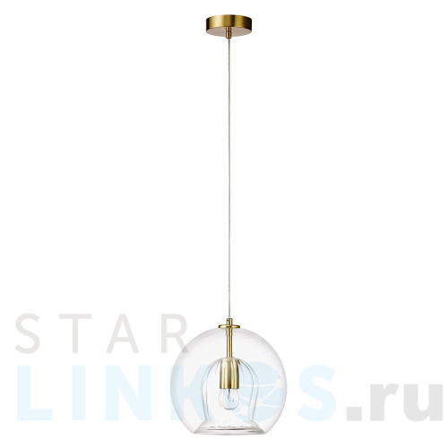 Купить с доставкой Подвесной светильник Crystal Lux Luisa SP1 Brass/Transparent в Туле