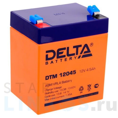 Купить с доставкой Аккумулятор Delta DTM 12045 в Туле