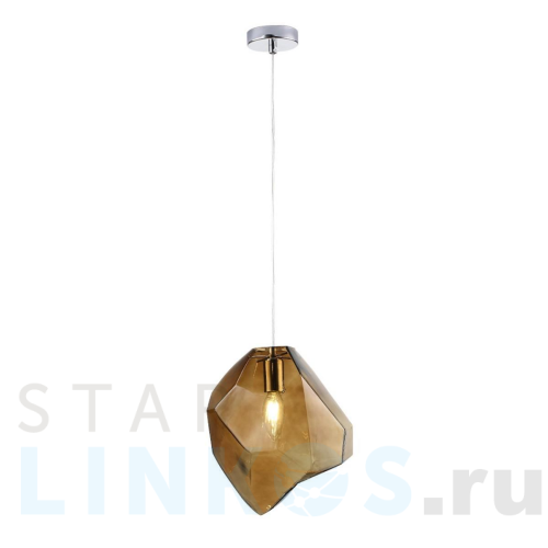 Купить с доставкой Подвесной светильник Crystal Lux NUESTRO SP1 CHROME/BROWN в Туле