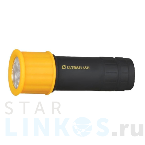 Купить с доставкой Ручной светодиодный фонарь Ultraflash Active от батареек 98х30 35 лм LED15001-B 10480 в Туле