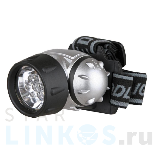 Купить с доставкой Налобный светодиодный фонарь Ultraflash Headlite от батареек 70х60 15 лм LED5351 10260 в Туле