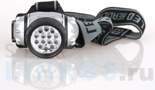 Купить с доставкой Налобный светодиодный фонарь Ultraflash Headlite от батареек 70х60 35 лм LED5352 10261 в Туле