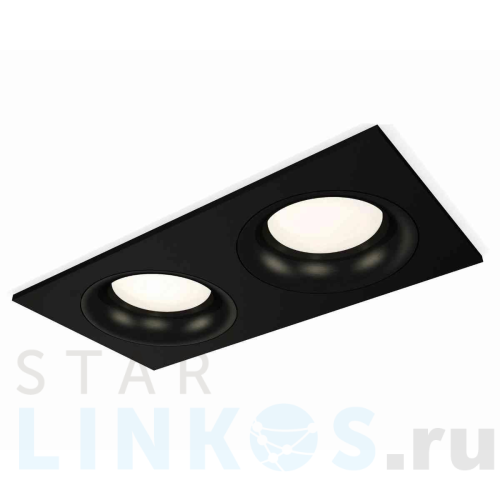 Купить с доставкой Комплект встраиваемого светильника Ambrella light Techno Spot XC7636002 SBK/PBK черный песок/черный полированный (C7636, N7011) в Туле