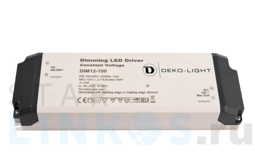 Купить с доставкой Блок питания Deko-Light Dimmable CV Power Supply 12V 34-100W IP20 8,3A 862091 в Туле