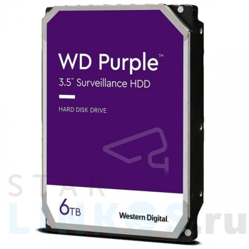 Купить с доставкой 3.5" HDD 6 Тбайт Western Digital WD62PURZ в Туле