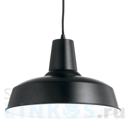 Купить с доставкой Подвесной светильник Ideal Lux Moby SP1 Nero 093659 в Туле