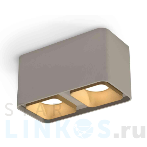 Купить с доставкой Комплект накладного светильника Ambrella light Techno Spot XS7852004 SGR/SGD серый песок/золото песок (C7852, N7704) в Туле