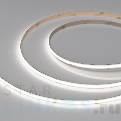 Купить с доставкой Светодиодная лента Arlight 6W/m 480LED/m CSPSMD холодный белый 4M COB-X480-6mm 24V White6000 039052 в Туле