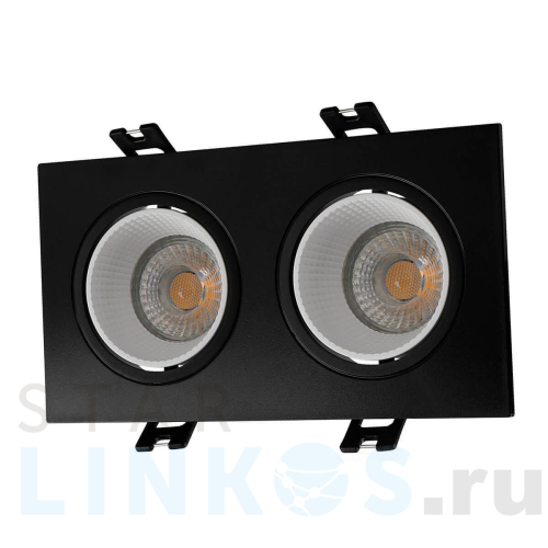 Купить с доставкой Встраиваемый светильник Denkirs DK3072-BK+WH в Туле