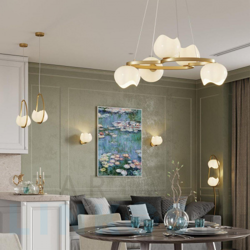 Купить с доставкой Подвесная люстра Odeon Light Modern Waterlily 4873/5 в Туле фото 3