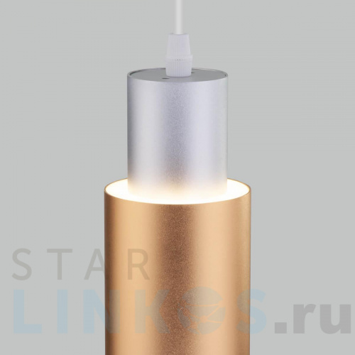 Купить с доставкой Подвесной светодиодный светильник Eurosvet Bento 50204/1 матовое серебро/матовое золото в Туле фото 3