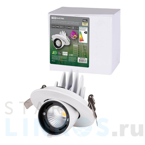 Купить с доставкой Встраиваемый светодиодный светильник TDM Electric Акцент-1DSL-01-018-WW SQ0369-0400 в Туле