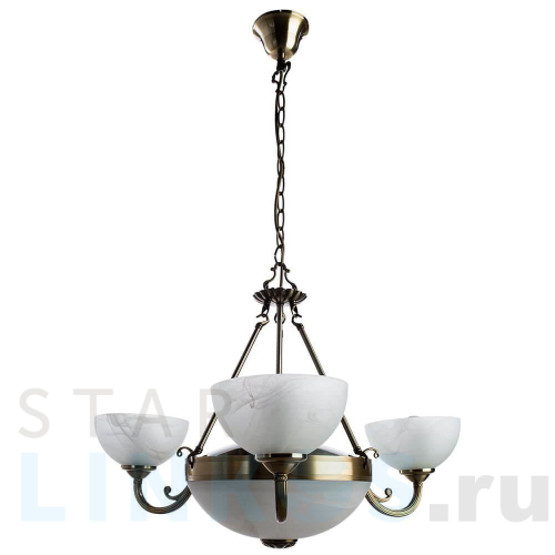 Купить с доставкой Подвесная люстра Arte Lamp Windsor White A3777LM-3-2AB в Туле