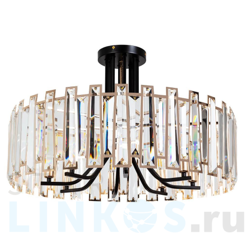 Купить с доставкой Потолочная люстра Arte Lamp Amber A1028PL-8BK в Туле