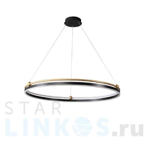 Купить с доставкой Подвесная люстра Crystal Lux FERNANDO SP88W LED D1000 BLACK/GOLD в Туле