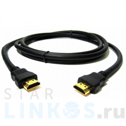 Купить с доставкой Шнур HDMI-HDMI gold, 1.5 м БЕЗ ФИЛЬТРОВ (PE bag) в Туле