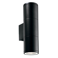 Купить Уличный настенный светильник Ideal Lux Gun AP2 Small Nero 100395 в Туле