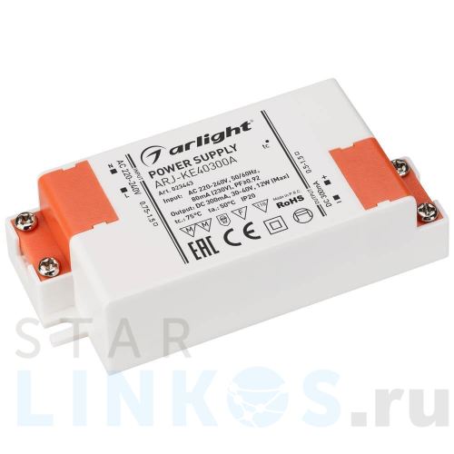 Купить с доставкой Драйвер Arlight ARJ-KE40300A 30-40V 12W IP20 0,3A 023443 в Туле