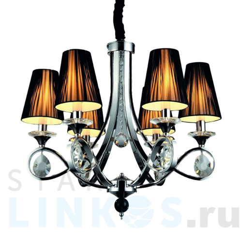 Купить с доставкой Подвесная люстра Lumina Deco Negrio LDP 8903-6 в Туле