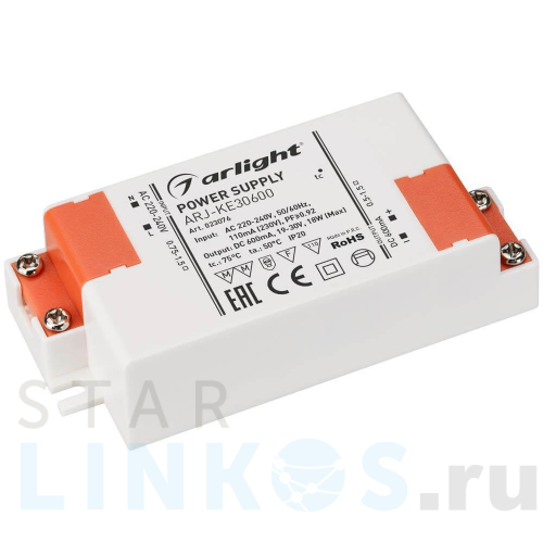 Купить с доставкой Драйвер Arlight ARJ-KE30600 19-30V 18W IP20 0,6A 023076 в Туле