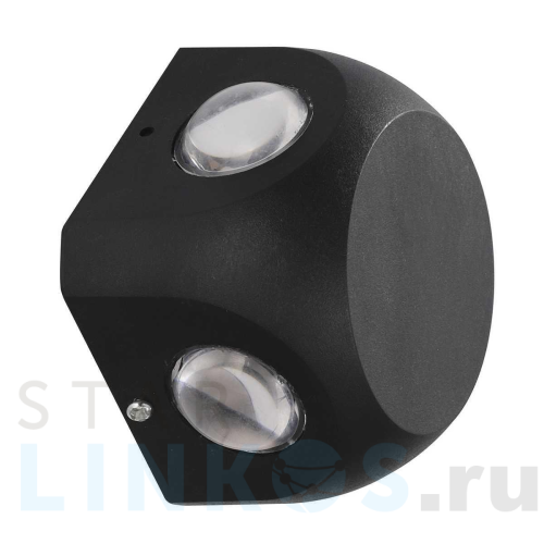 Купить с доставкой Уличный настенный светодиодный светильник Uniel ULU-P30D-4W/4000K IP65 Black UL-00010521 в Туле